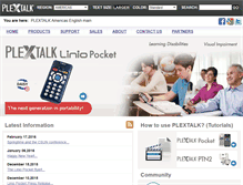 Tablet Screenshot of plextalk.com